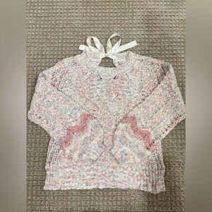 Lauren Conrad Pastel Eyelet Pullover Sweater